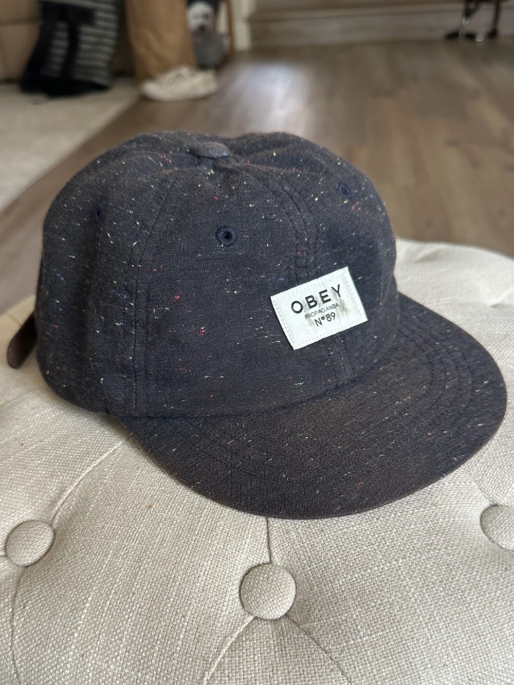Obey 5-Panel Cap with Subtle Speckle